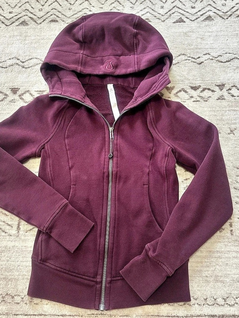 lululemon Scuba Hoodie Hooded Zip Jacket Purple Size 2